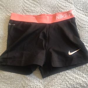 Nike pro dry fit women’s shorts